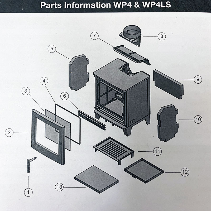ACR Woodpecker WP4 & WP4LS Cast Iron Flue Collar (125mm) WPA226S7